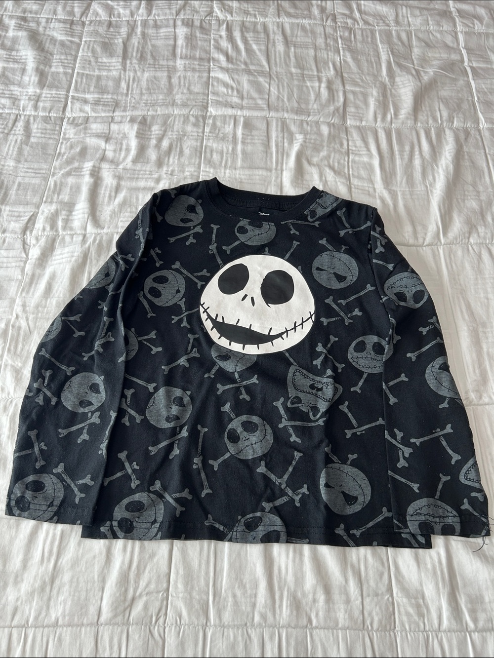 Kids Black Long-Sleeve Nightmare Before Christmas shirt